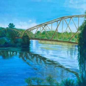 "Tunca Nehri" başlıklı Tablo Erdal Bölükbaşı tarafından, Orijinal sanat, Petrol Ahşap Sedye çerçevesi üzerine monte edilmiş
