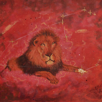 Pintura titulada "Leo Constellation" por Erdal Bölükbaşı, Obra de arte original, Acrílico
