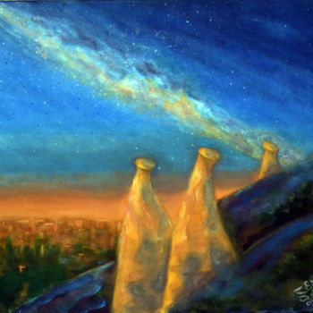"Milky Way Over Capp…" başlıklı Tablo Erdal Bölükbaşı tarafından, Orijinal sanat, Akrilik