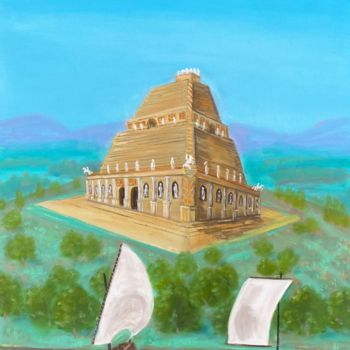 "Mausoleion" başlıklı Tablo Erdal Bölükbaşı tarafından, Orijinal sanat, Petrol