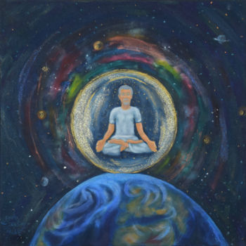 "Meditation" başlıklı Tablo Erdal Bölükbaşı tarafından, Orijinal sanat, Petrol