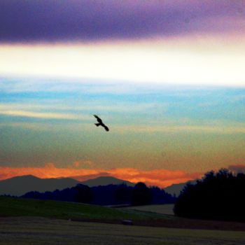Photographie intitulée "gefährlicher Himmel" par Dirk Dahlmann, Œuvre d'art originale, Photographie numérique