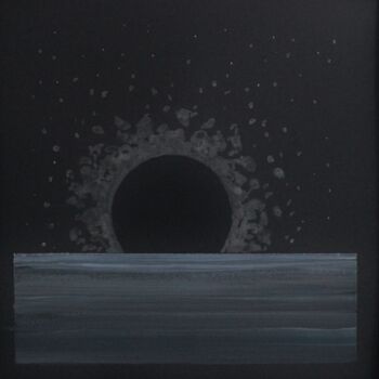 Peinture intitulée "Black Hole Rise" par Erealpha, Œuvre d'art originale, Acrylique