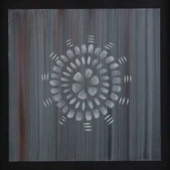 Peinture intitulée "Vibrating Mandala" par Erealpha, Œuvre d'art originale, Acrylique
