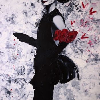 Painting titled "Miss Printemps" by Erealpha, Original Artwork, Acrylic
