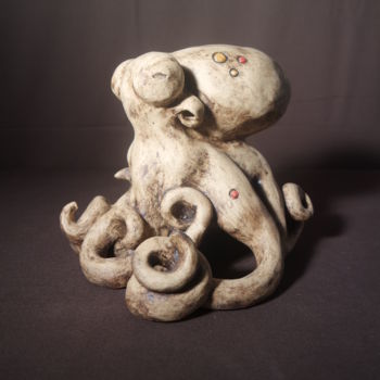 Sculpture intitulée "Der Krake" par Erebos, Œuvre d'art originale, Céramique