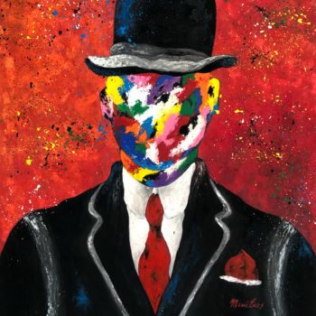 Картина под названием "Magritte" - Mimi Eres, Подлинное произведение искусства, Акрил