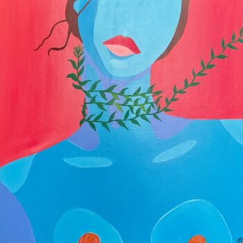 Картина под названием "Lisa" - Eriall Art, Подлинное произведение искусства, Акрил Установлен на Деревянная рама для носилок