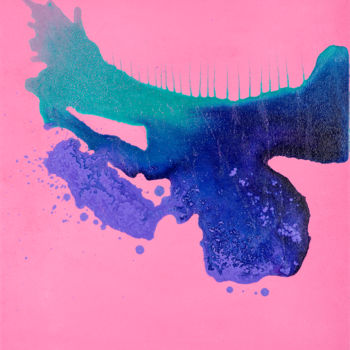 Pintura intitulada "Pink Pulsion" por Maseko, Obras de arte originais, Acrílico