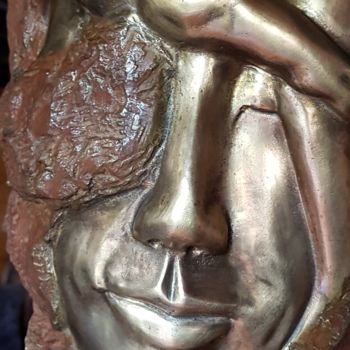 "bronze mask" başlıklı Heykel Eric Amato tarafından, Orijinal sanat
