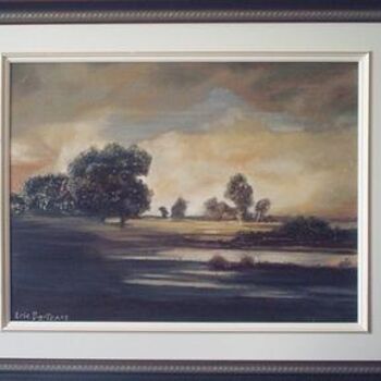 Painting titled "paysage" by Eric Bertrand, Original Artwork