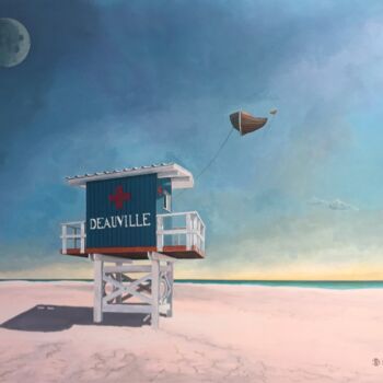 Peinture intitulée "Deauville 3" par Eric Blondel, Œuvre d'art originale, Acrylique