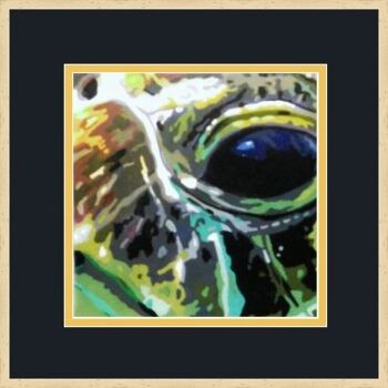 Peinture intitulée "Kawan turtle" par Eric Bourdon, Œuvre d'art originale, Huile