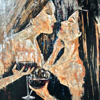Painting titled "Sous le charme" by Eric Bourse, Original Artwork, Acrylic