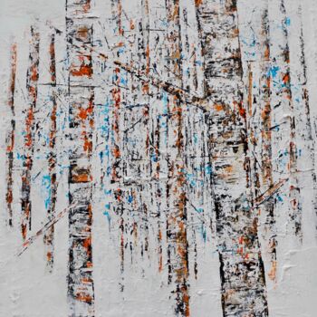 제목이 "Froidure"인 미술작품 Eric Bourse로, 원작, 아크릴 나무 들것 프레임에 장착됨