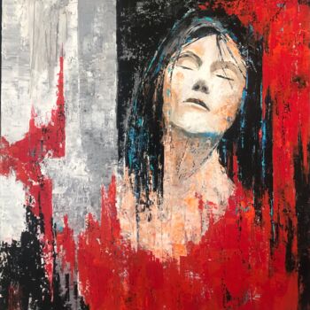 Картина под названием "Exaspération" - Eric Bourse, Подлинное произведение искусства, Акрил Установлен на Деревянная рама дл…