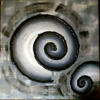 Pintura intitulada "Spiraliptic" por Eric Daude, Obras de arte originais, Acrílico