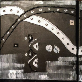 Картина под названием "Sarabande" - Eric Daude, Подлинное произведение искусства, Акрил Установлен на Деревянная рама для но…