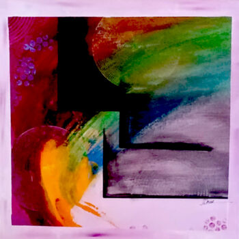 Картина под названием "Hurricane" - Eric Daude, Подлинное произведение искусства, Акрил Установлен на Деревянная рама для но…