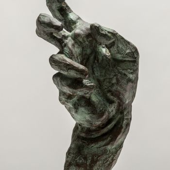 Sculpture titled "Expressionist hand" by Eric Doireau, Original Artwork, Metals