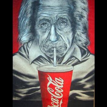 Painting titled "Einstein and the Co…" by Eric Eric, Original Artwork