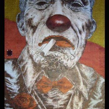 Painting titled "Old Clown" by Eric Eric, Original Artwork
