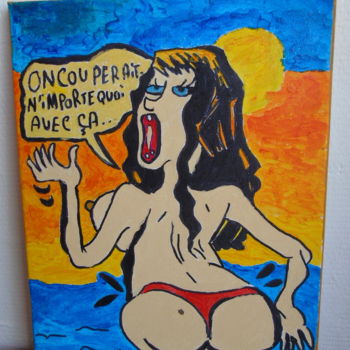 Peinture intitulée "humour de viviane" par Eric Escutenaire, Œuvre d'art originale, Acrylique