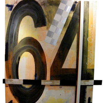 Malarstwo zatytułowany „Soixante quatre” autorstwa Eric Flabeau, Oryginalna praca, Olej
