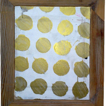 Картина под названием "Pastilles dorées" - Eric Flabeau, Подлинное произведение искусства, Масло