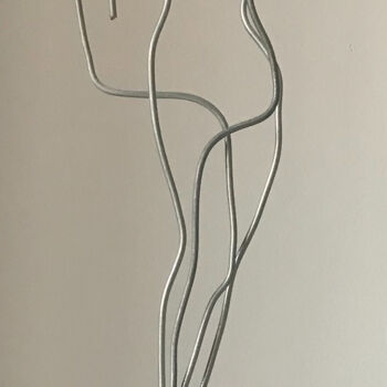 Скульптура под названием "Pin up" - Eric Garnier, Подлинное произведение искусства, Дерево