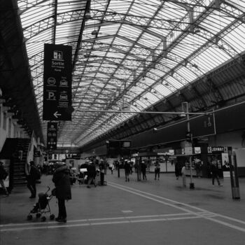 Fotografia zatytułowany „Paris, Gare de L'Est” autorstwa Eric L Vadé, Oryginalna praca, Fotografia cyfrowa