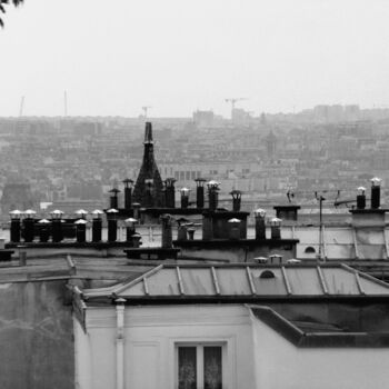Fotografie getiteld "Les Toits Parisiens…" door Eric L Vadé, Origineel Kunstwerk, Digitale fotografie