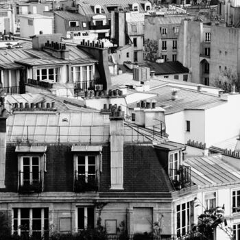 Photographie intitulée "Les Toits Parisiens" par Eric L Vadé, Œuvre d'art originale, Photographie numérique