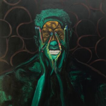 Painting titled "In your realm I fin…" by Eric Odartey Cruickshank, Original Artwork, Acrylic