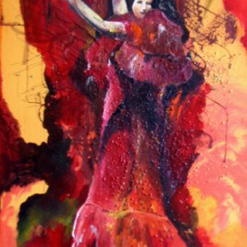 Peinture intitulée "flamenco" par Eric Pichon, Œuvre d'art originale