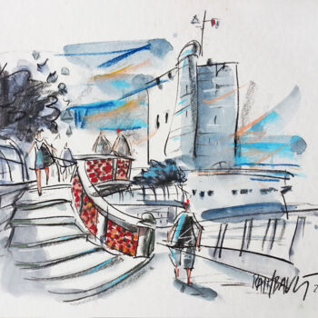 Drawing titled "Charente Maritime -…" by Eric Raimbault, Original Artwork, Watercolor