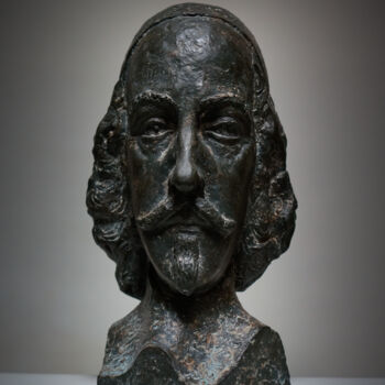 Skulptur mit dem Titel "Mazarin" von Eric Régimbeau, Original-Kunstwerk, Gips