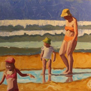 Painting titled "famille.jpg" by Eric Roy, Original Artwork, Oil