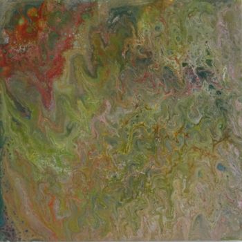 Ζωγραφική με τίτλο "Amazone > 30 x 30 cm" από Eric Schauer, Αυθεντικά έργα τέχνης, Ακρυλικό