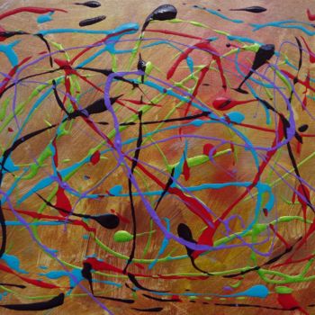 Pintura intitulada "Paradoxal Système >…" por Eric Schauer, Obras de arte originais, Acrílico
