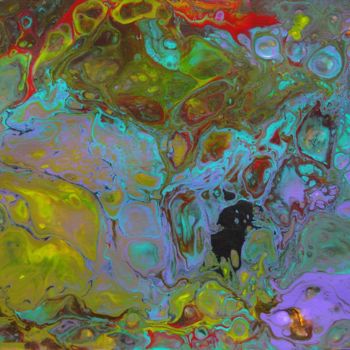 Картина под названием "24 x 32 cm" - Eric Schauer, Подлинное произведение искусства, Акрил
