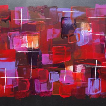 绘画 标题为“Red Carpet > 33 x 4…” 由Eric Schauer, 原创艺术品, 丙烯