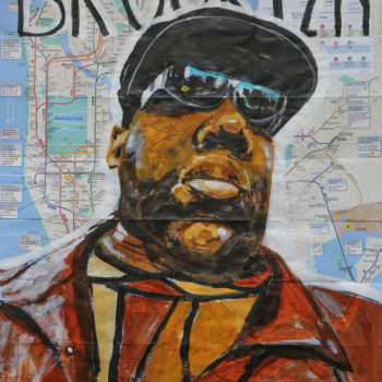 绘画 标题为“Brooklyn biggie” 由Eric Stephan, 原创艺术品, 丙烯