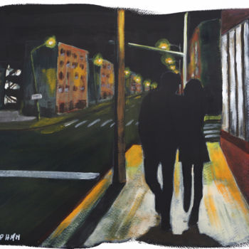 Pittura intitolato "Alone Together" da Eric Stephan, Opera d'arte originale, Acrilico