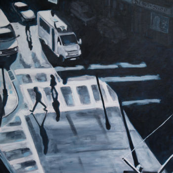 Pintura titulada "Corner shadows" por Eric Stephan, Obra de arte original, Acrílico