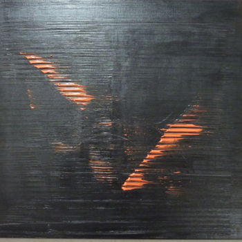 Peinture intitulée "Orange Obscur" par Eric Taboureau (Donekk), Œuvre d'art originale, Acrylique