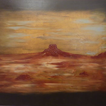 Painting titled "Old west" by Eric Taboureau (Donekk), Original Artwork, Oil