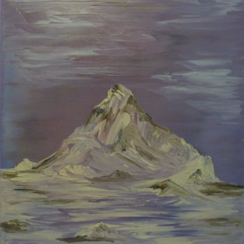 Peinture intitulée "Altitude et neige" par Eric Taboureau (Donekk), Œuvre d'art originale, Huile