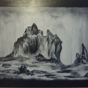 Картина под названием "Le chemin perdu" - Eric Taboureau (Donekk), Подлинное произведение искусства, Масло