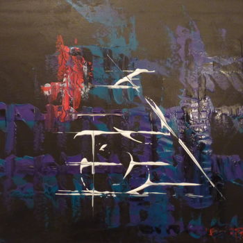 Painting titled "Zomb" by Eric Taboureau (Donekk), Original Artwork, Acrylic